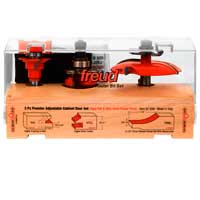 Freud# 97-258 Adjustable Rail and Stile 3-pc Door Bit Set